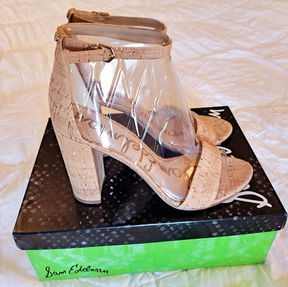 Sam Edelman Yaro Cork Heeled Sandals
